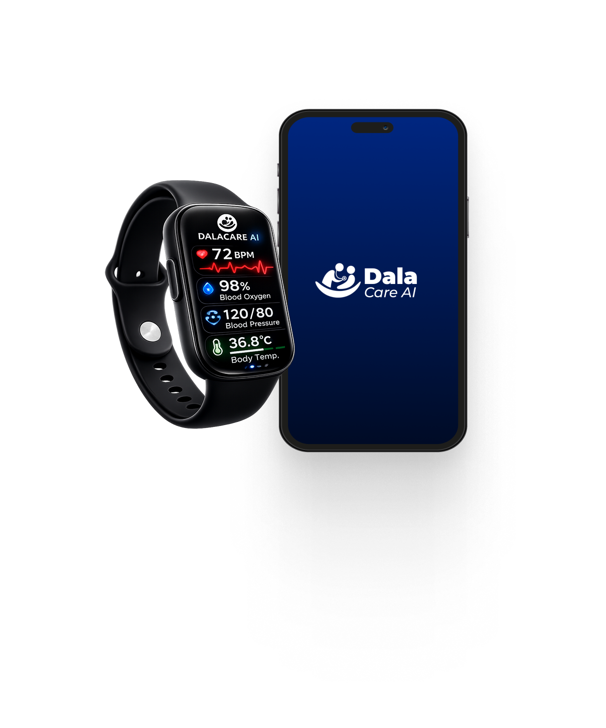 DalaCare smartband and phone